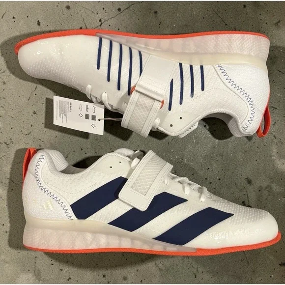 Adidas Adipower Weightlifting 3 Men's 10.5 Cloud White Blue JP9872 Lifting New